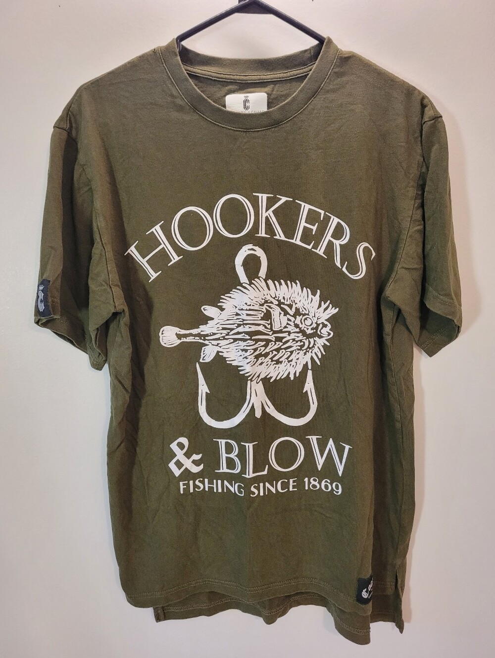 Crooks & Castles Cocaine and Caviar T-shirt Green HOOKERS & BLOW - L
